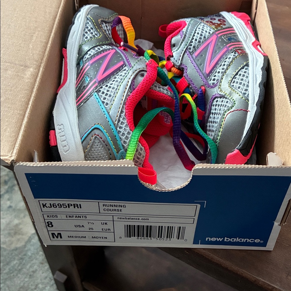 New Balance Kids' Sneakers with Rainbow Laces - Picture 5 of 6